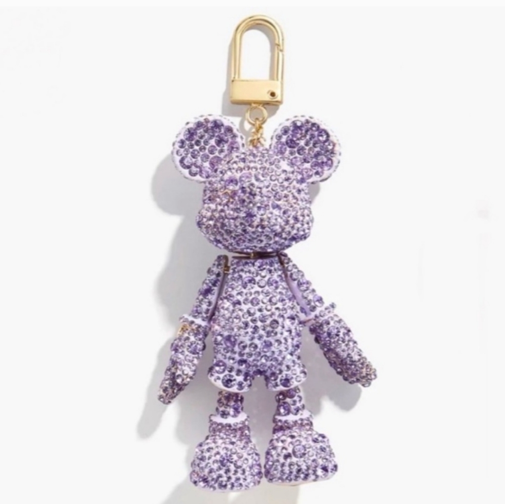 Mickey Purple Hue Gem Detail Bag Charm